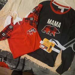 Mommy Bear, Baby Bear Pijama Sets. MommM Size. Baby 24month.