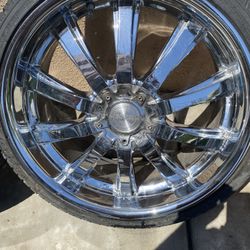 20 Inch rims and tires, 5 lugs
