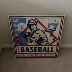 Pottery Barn Kids Baseball Canvas