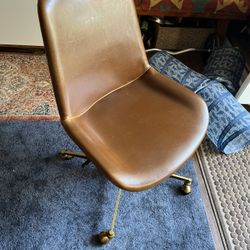 World Market Bi Cast Leather Molded Office Chair