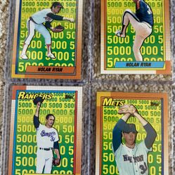 Nolan Ryan Topps Baseball Cards Lot 