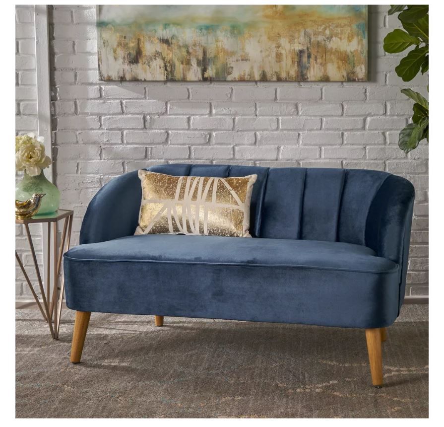 Amaia Modern Velvet Love Seat Christopher Knight Home for Sale in Romeoville, IL OfferUp