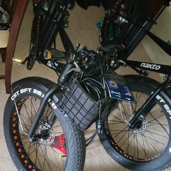 2 Fat Tire  EBikes! Only 40 Miles And 100 Miles On Bikes. Basket Included.