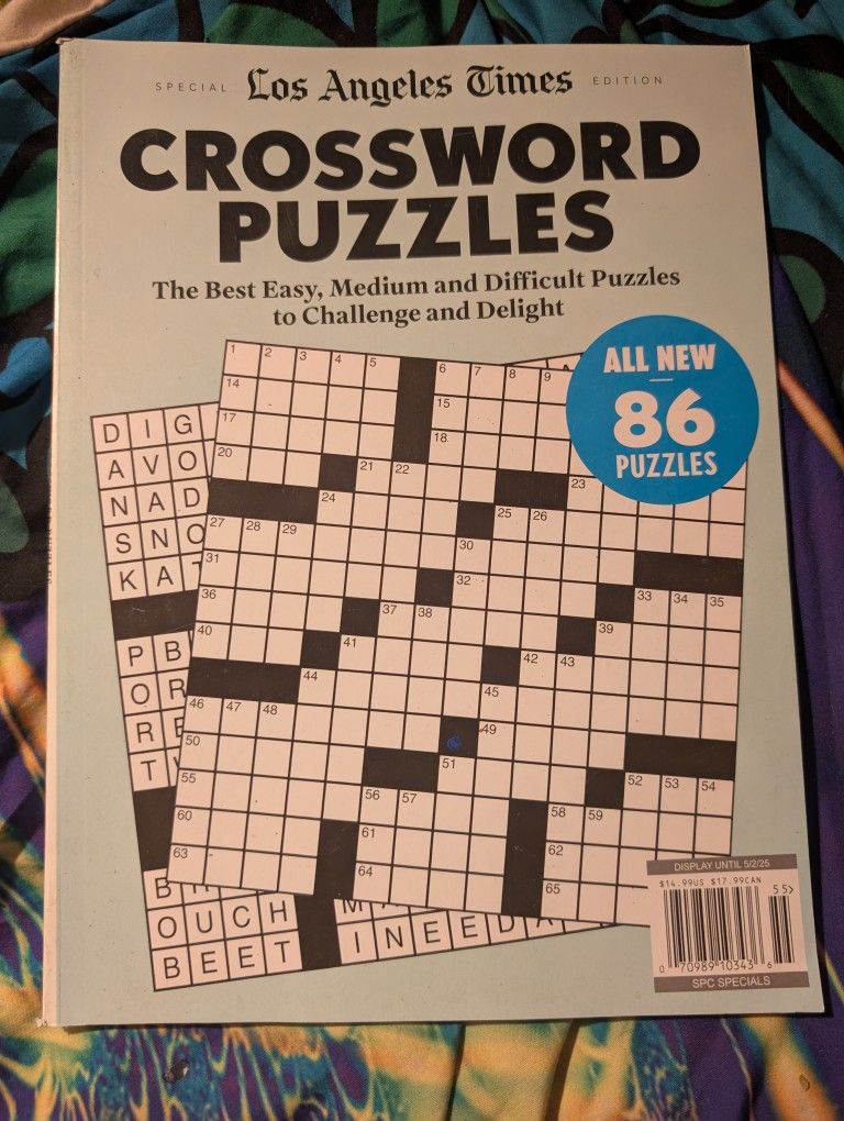 Special Edition Los Angeles Times Crossword Puzzles All New 86 Puzzles 5/2/2025