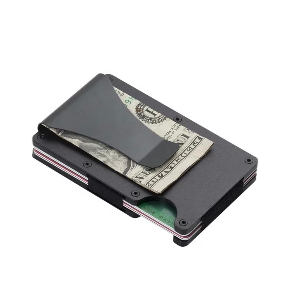 RFID blocking metal wallet card holder case/smart rfid slim men’s wallet/minimalist Aluminum wallet for men