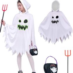 Kids Holloween Costume GHOST GLOW IN THE DARK