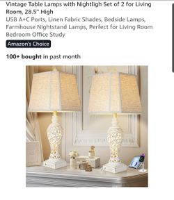Brand New Set of Table Lamp