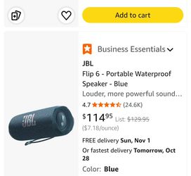 JBL Flip 6 Portable Bluetooth Speaker