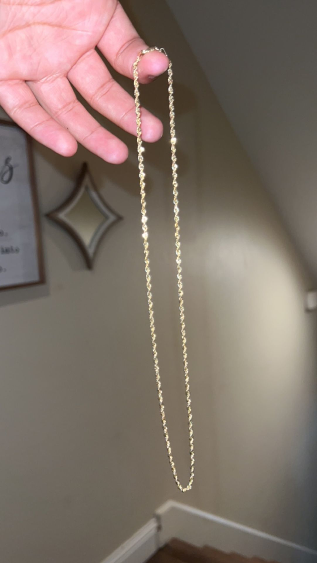 Real 10k Gold Rope Chain