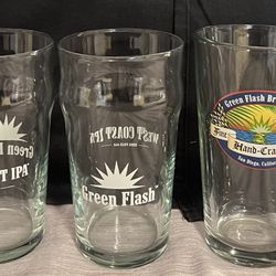 Green Flash Set Of 4 Glasses