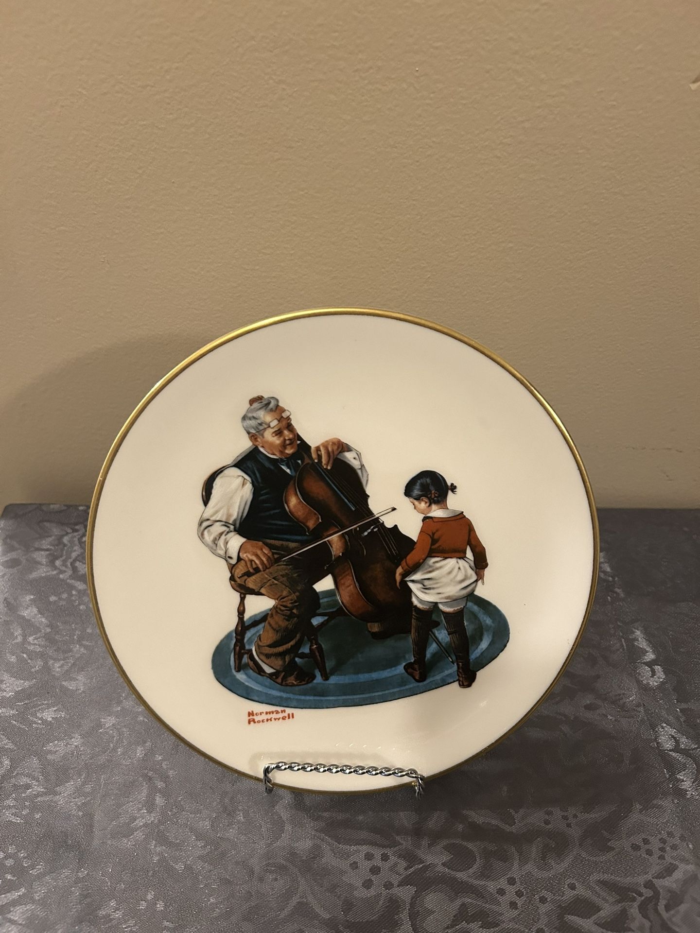 Gorham Norman Rockwell Fine China Plate