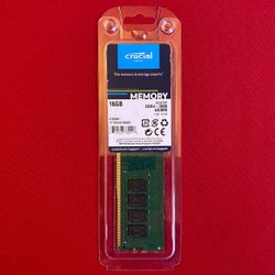 16gb DDR4 Desktop RAM Crucial Memory