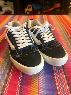 Vans Black and White Knu Skool Skate Sneakers  size 11