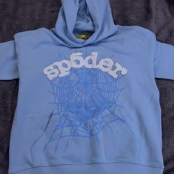 Sp5der hoodie “Sky blue” 