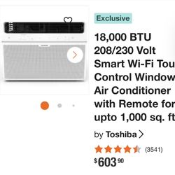 Aire Acondicionado Toshiba 1000w Silencioso Smart WiFi 1000ft 230v