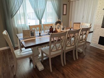 8 Seater Rustic Farmhouse Dining Table