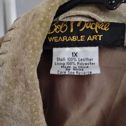 Bob Mackie All Leather Jacket. Wearable Art