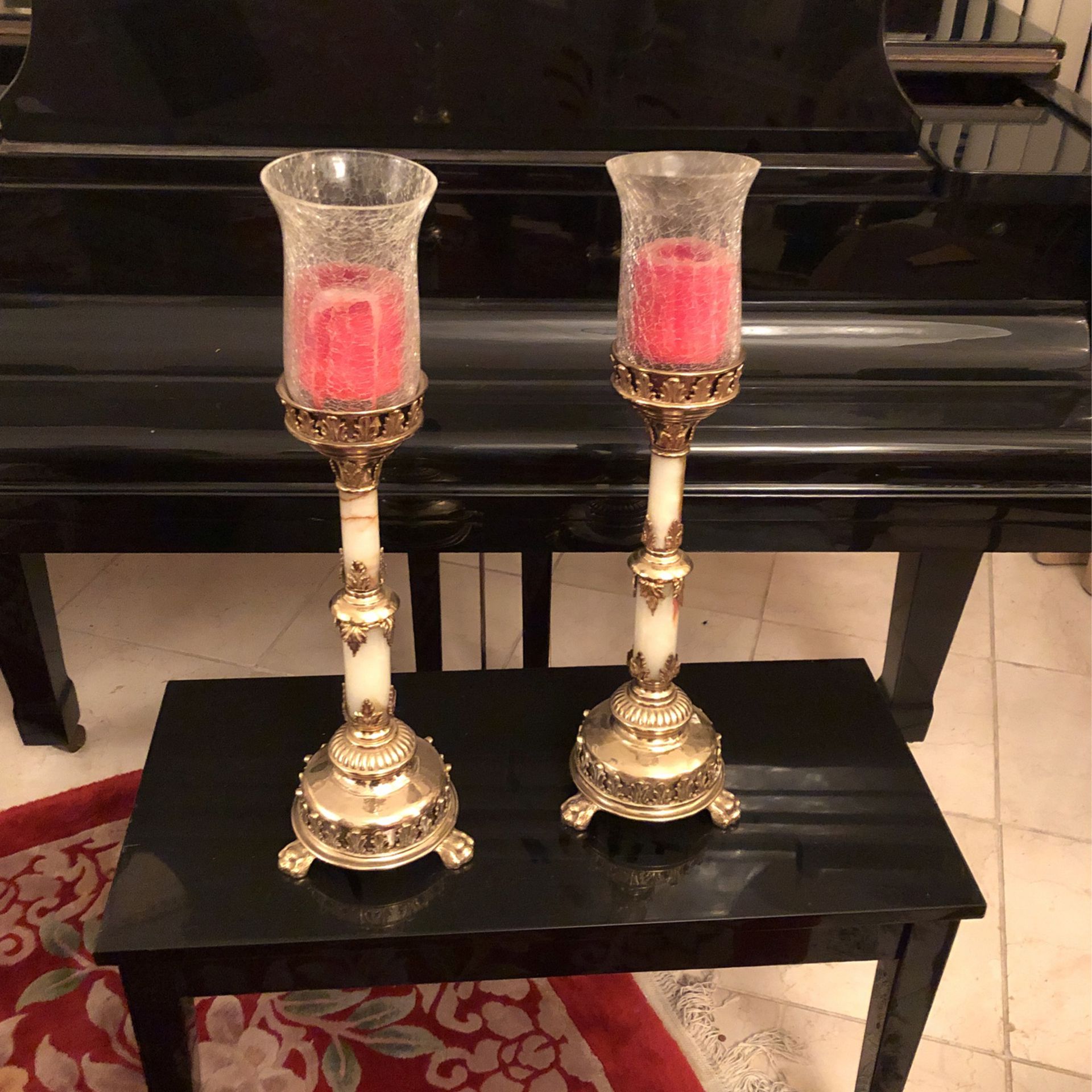FOR SALE Two Brass CANDELABRAS