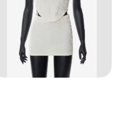 XIKTOP Strapless Solid Mini Two Piece Sleeveless Short Size S