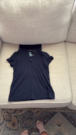 Girls uniform shirt size 8 navy