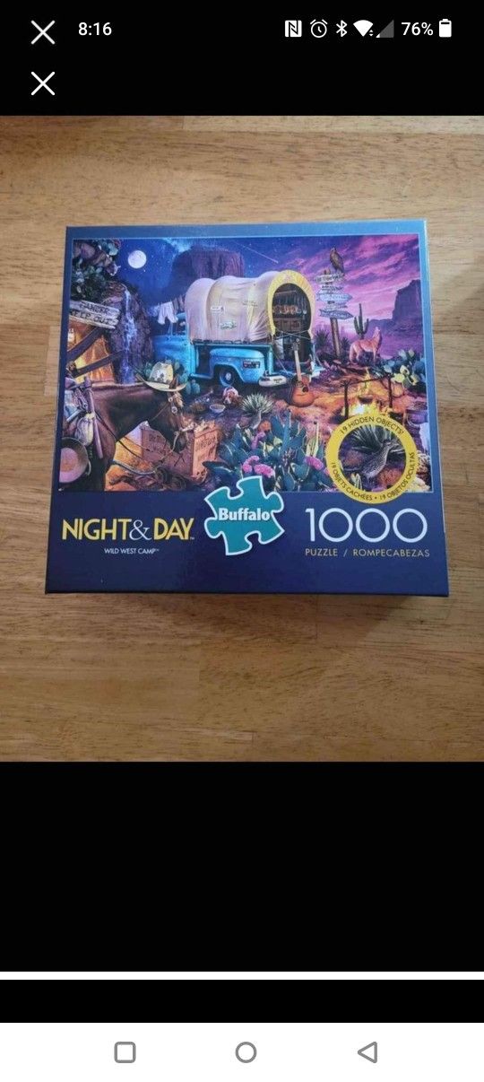 Night and Day "Wild West Camp" 1000 Piece Puzzle