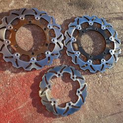 02 - 03 Yamaha R1 front & rear brake rotors