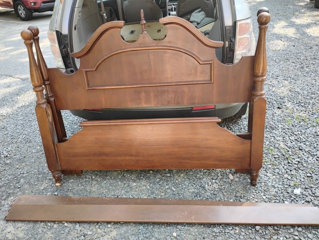 Solid Wood Queen Bed Frame