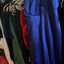 Royal blue DKMY gown size 16