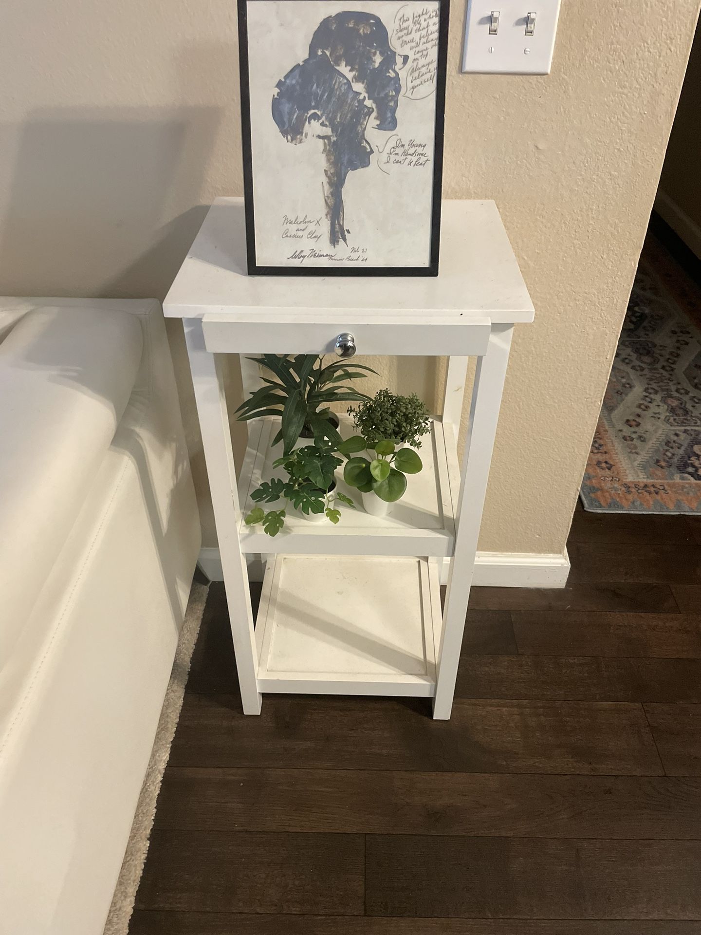 White Shelving Unit