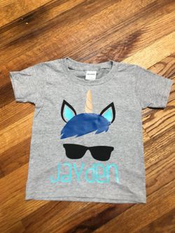 Boy unicorn personalized shirts