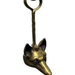 Antique Brass Fox Doorstop