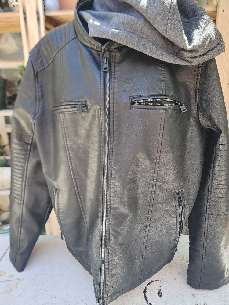 Levi's Mens Faux Leather Jacket Size XLARGE 