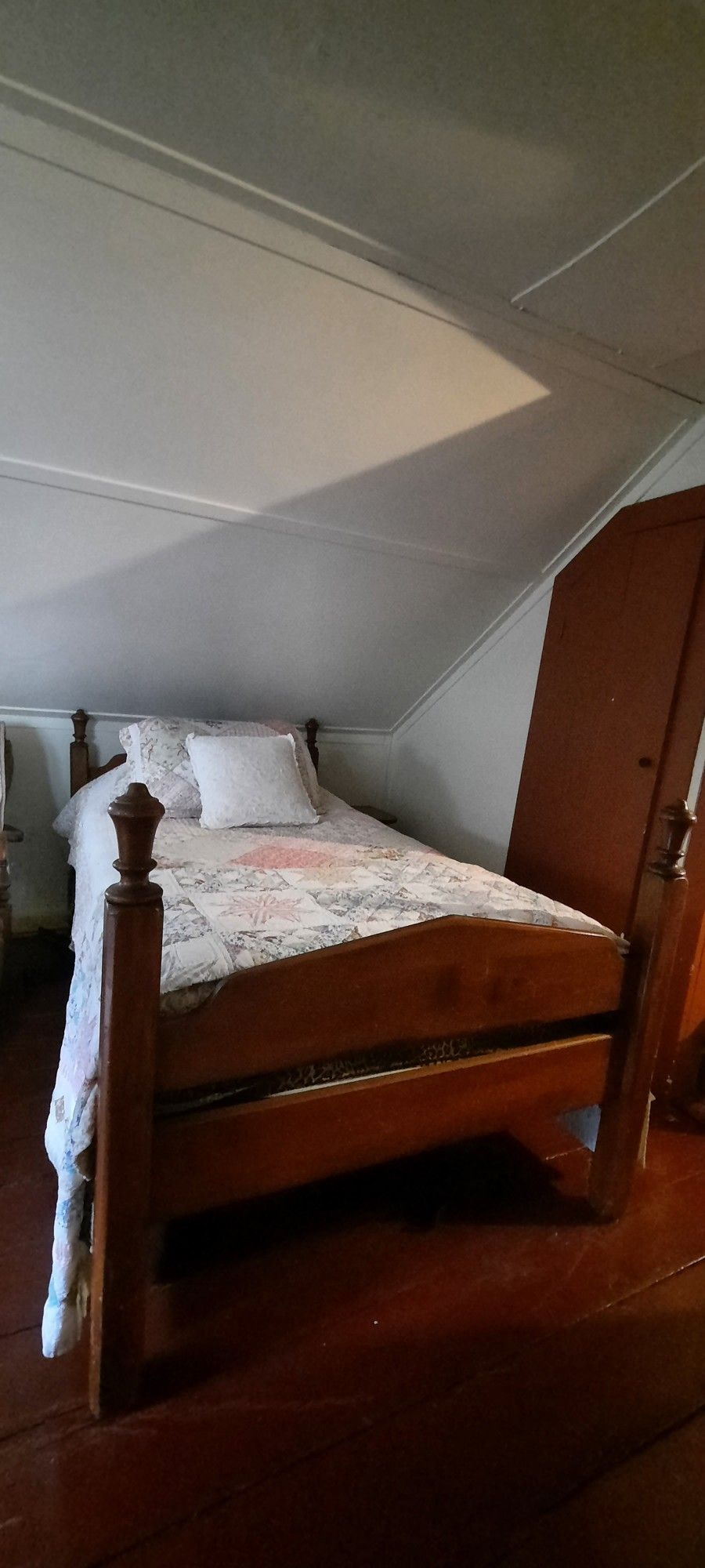 Antique Twin Wood Bed Frame
