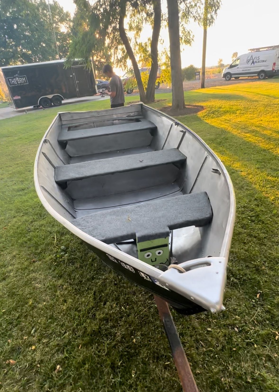 12ft Aluminum Boat With Trailer And Motor