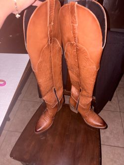 Over the knee cowgirl boots size 7