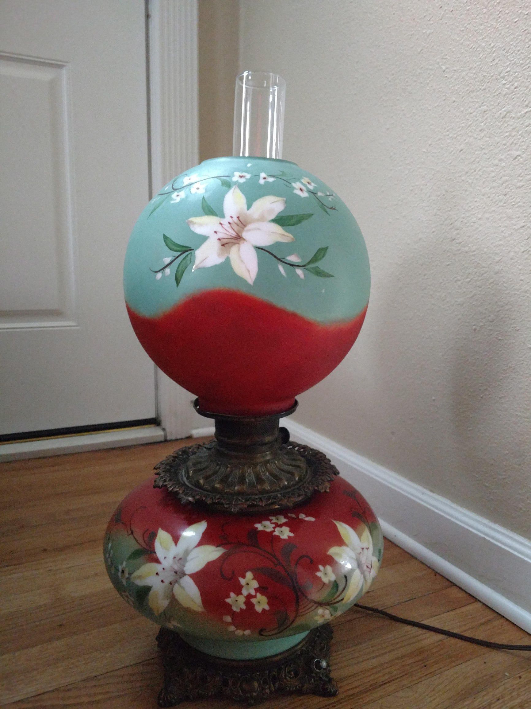 Vintage Gone With The Wind Parlor Lamp