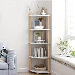 5 Tier Wooden Corner Shelf 