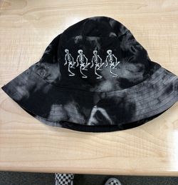 Disneyland Skeleton Dance Bucket Hat – Black Tie-Dye