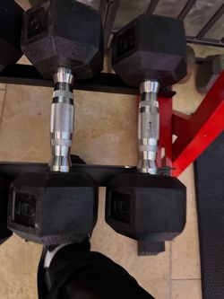 Nice brand new practice bumper hex dumbbells