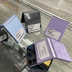 Z Flip 3, 4, 5, 6 Unlocked. Cash Or $50 Down W Approval 