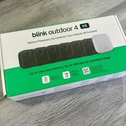 Blink Outdoor 4 XR - Pack of 6  Cameras + Sync Module XR (New)