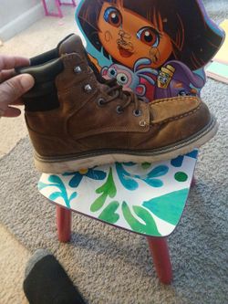 Wolverine brown steels boots