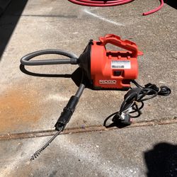 Ridged Power Operated Pipe Snake 