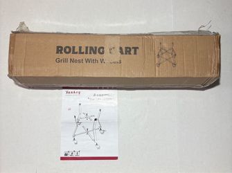 Yankey Rolling Cart Grill Nest With Wheels