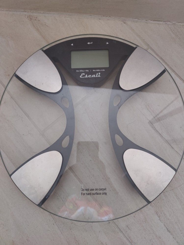 Glass Body and fat Bathroom Scale