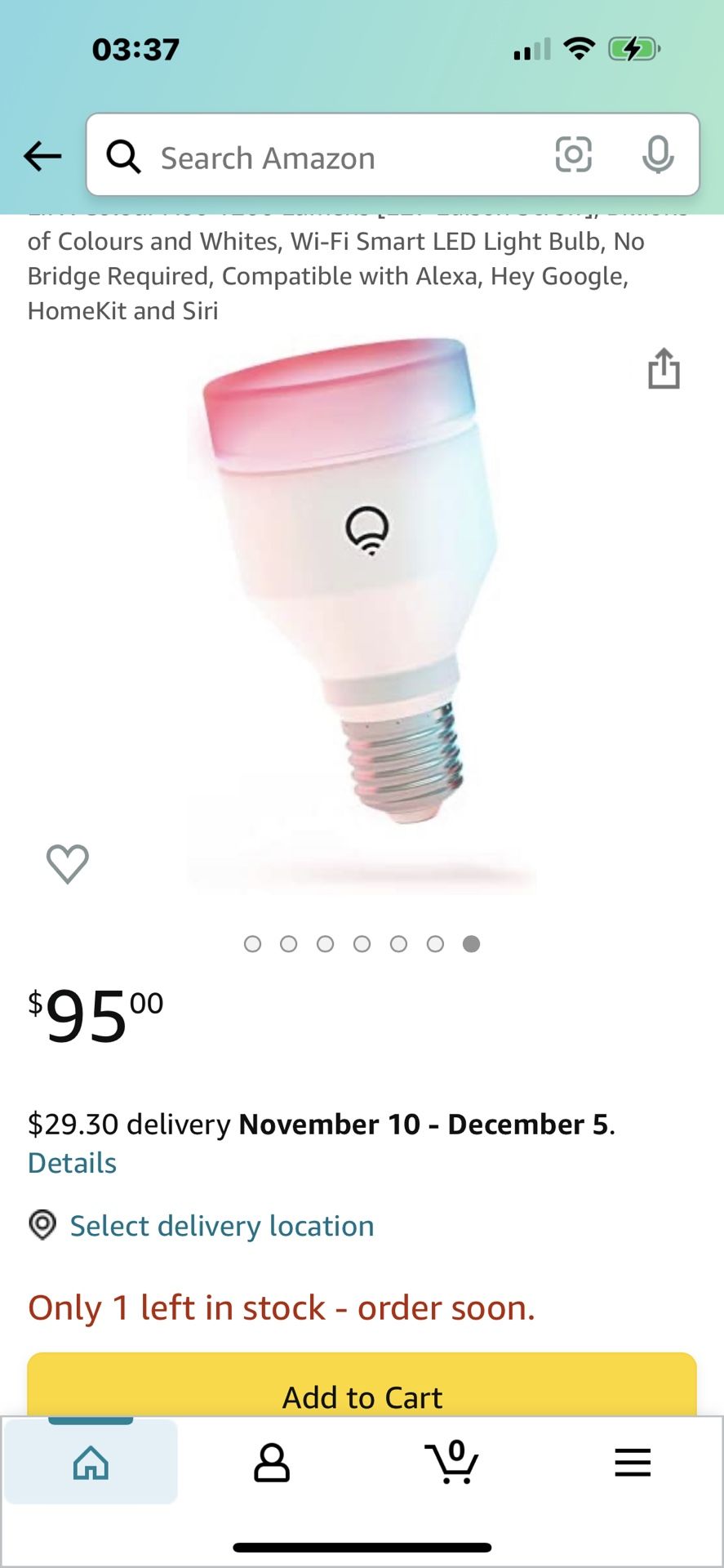 LIFX Smart Light Bulb