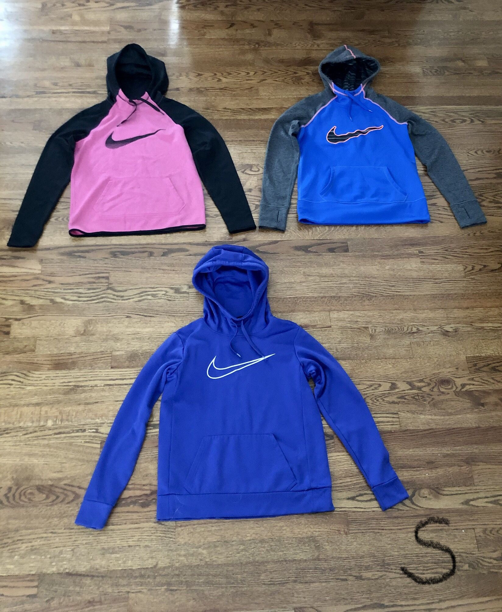 Nike hooded sweatshirts - women’s size S. $15 ea / all for $40