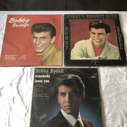 Bobby Rydell: Lot Of 3 Vinyl LP’s, See Photos For Titles