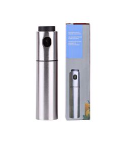 MAXZONE Olive Oil Sprayer -Stainless Steel Olive Oil and vinegar sprayrer for Cooking salad & Grill Kitchen Cutting calories, Refillable, color silic