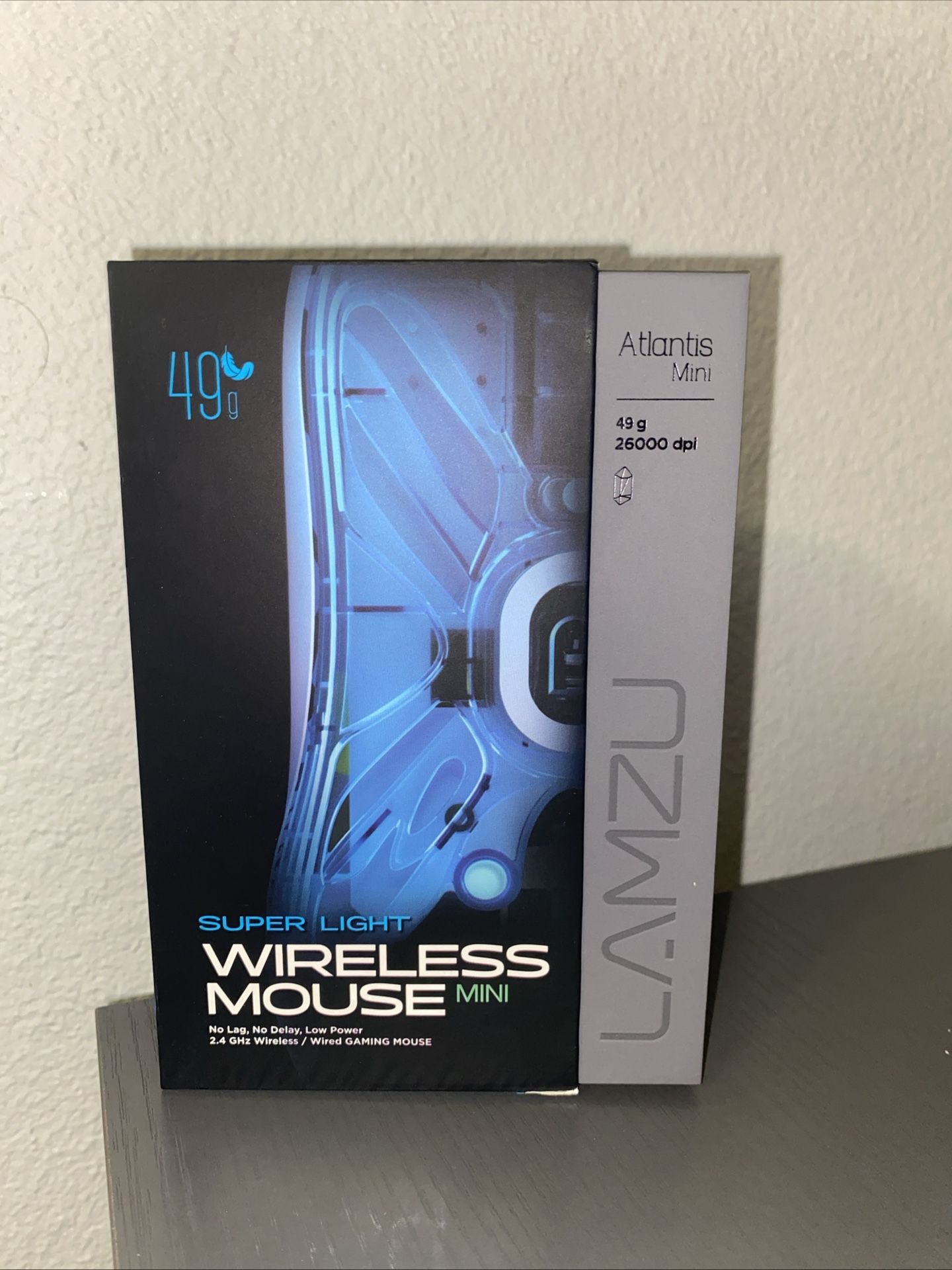 Lamzu Atlantis Mini 1000Hz Gaming Mouse - With Box & Extra Dot Skates
